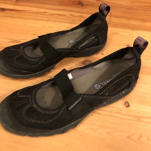 Mimosa Sport Suede & Leather Trail Hiking Running Sandal in Black - Picture 1 of 12